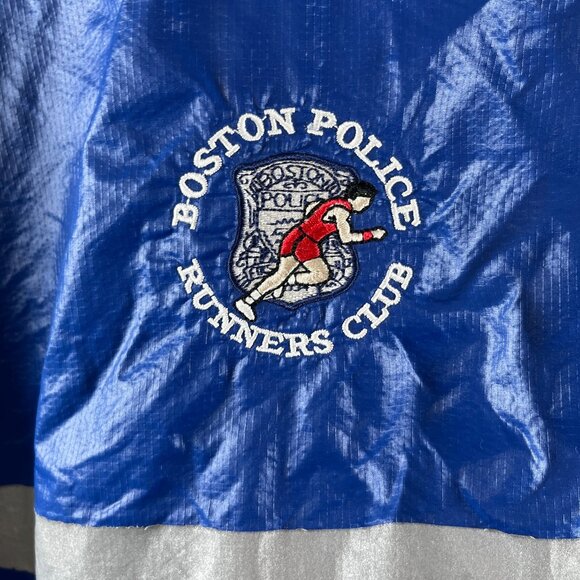 New Balance Jacket Mens Large Blue Rain Performance Boston Police Runners Club - Picture 4 of 9